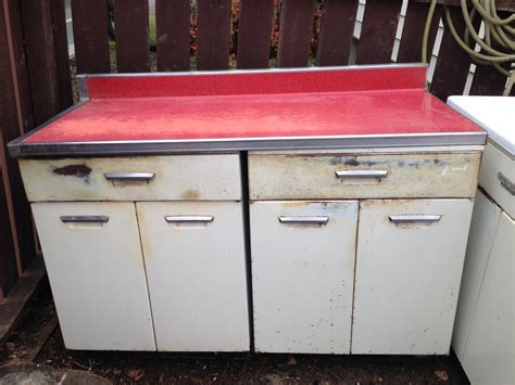 vintage steel kitchen cabinets value